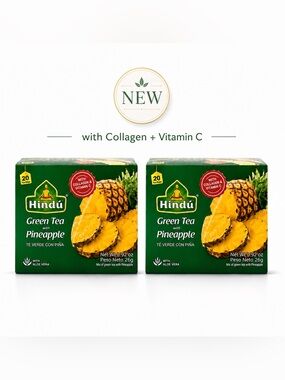Hind Green Tea with Pineapple - Green and Yellow Boxes